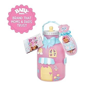 Baby Born Surprise 哺乳瓶ハウス Baby Born Surprise Dollhouse with Bathtub, Little Bathtime